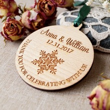 Adornos personalizados de madera para bodas, etiquetas de regalo para decoración de árbol de Navidad, accesorios de bricolaje para Navidad y Año Nuevo 2024 - compra barato