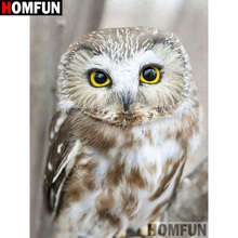 HOMFUN Full Square/Round Drill 5D DIY Diamond Painting "Animal owl" 3D Diamond Embroidery Cross Stitch Home Decor A20035 2024 - buy cheap