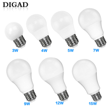 DIGAD LED E14 LED Lamp E27 LED Bulb AC 220V 230V 240V 18W 15W 12W 9W 6W 3W Lampada LED Spotlight Table Lamp Lamps Light 2024 - buy cheap