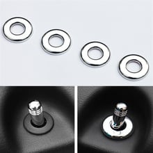 YAQUICKA 4PCS/LOT Chrome ABS Car Interior Door Lock Pin Pins Decorative Cover Ring Trim Fit for Jeep Patriot 2011-2015 2024 - buy cheap