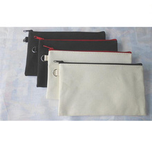 Estuches de lona en blanco para cosméticos, bolsas de algodón para cosméticos, bolso de mano para teléfono móvil, organizador, 100 unids/lote 2024 - compra barato