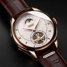 Reloj mecánico automático NESUN de Suiza Hombre, Tourbillon, de marca de lujo, con esqueleto, zafiro, N9037 2024 - compra barato