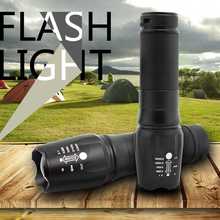 Powered By 18650/26650/AAA Battery Waterproof Led Flashlight Torch Powerful Flash Light 1600 Lumens T6 Zoomable Led Tourches 2024 - buy cheap