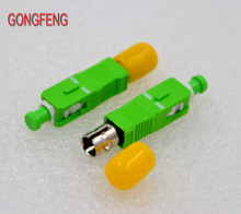 GONGFENG-conector de fibra óptica, 10 Uds. Nuevas ópticas, modo único ST/ UPC a SC/APC, adaptador de pestaña, acoplador, venta al por mayor especial 2024 - compra barato