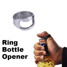 2pcs Stainless steel beer opener finger ring-shaped bottle opener keychain kitchen party supplies accessories tools for Bar home 2024 - buy cheap
