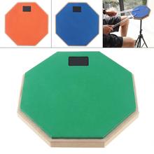 8 Inch High-quality Rubber Wooden Dumb Drum Practice Training Drum Pad for Jazz Drums Exercise with 3 Colors Optional 2024 - buy cheap