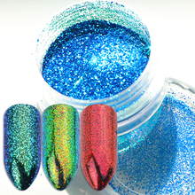 1pcs Shiny Dipping Powder Nail Pigment Chameleon Fine Glitters Dust Sparkly Flakes Light Change Paillette Decoration BEBSF01-12 2024 - buy cheap