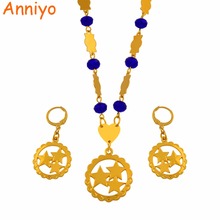 Anniyo micrones pingente colares brincos contas havaianas conjuntos de jóias cor de ouro na moda ilhas marshall jóias #118106s 2024 - compre barato