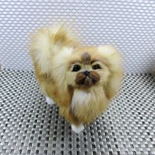 cute simulation dog polyethylene & furs Pekingese model doll gift about 20x8x17cm 301 2024 - buy cheap