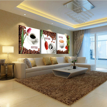 Мода на кофе кружки Роза ресторан оформленная гостиная спальня коридор 60X60 стильные современные печать на холсте 2024 - купить недорого