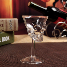 Стеклянный бокал с черепом, стеклянный бокал для водки, виски, бокал для вина, прозрачный бокал с черепом, стеклянная посуда для бара и вечеринки 2024 - купить недорого