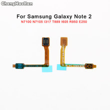 ChengHaoRan Power Button On / Off Switch Flex Cable For Samsung Galaxy Note 2 N7105 N7100 GT-N7100 I317 T889 I605 L900 R950 E250 2024 - buy cheap