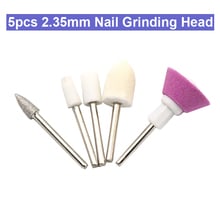 5pcs/box Ceramic Electric Machine Drill Bits File Nail Art Polishing Grinding Carving Buffing Sanding Buffer Head Manicure Tool 2024 - buy cheap