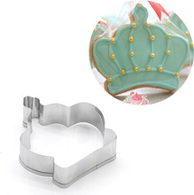 1pc Princess Crown Shape Biscuit Mold Bakeware Fondant Cake Mold DIY Sugar craft 3D Pastry Cookie Cutters Baking Tools 2024 - buy cheap