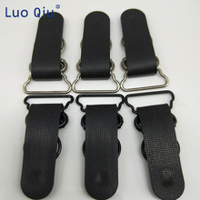 Clip chupete metal Removable buckle Garment Accessories Stockings clips Black Metal+PP  Garter Clip 50 pcs/lot  20mm 0.8 Inch 2024 - buy cheap