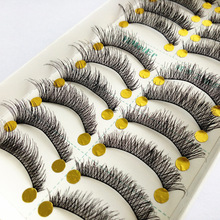 10Pair Cotton Stalk Eyelashes False Eyelashes Natural Long Black Fake Eyelashes Makeup Eyelash Extension Fake Eye Lashes #059 2024 - buy cheap