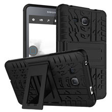 Funda de silicona + PC para Samsung Galaxy Tab A A6, 7,0 pulgadas, 2016, T280, T285, cubierta de tableta, armadura híbrida deslumbrante, Funda con soporte 2024 - compra barato