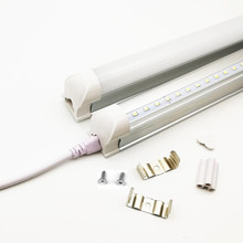 Lâmpadas de led t8 com tubo integrado, 8w, 15w, conectável, tubo fluorescente, 0.3m, 0.6m 2024 - compre barato