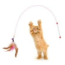 Игрушки для кошек, высокопрочная стальная проволока, леска в форме рыбы, часы для бадминтона, забавные воздушные интерактивные флирта, волшебная палочка, милые товары для домашних животных 2024 - купить недорого