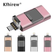 USB Flash Drive For iPhone X/8/7/7 Plus/6/6s/5/SE/ipad 3 IN 1 Pen Drive Memory Stick 16GB 32GB 64GB 128GB Pendrive usb 2.0 2024 - buy cheap