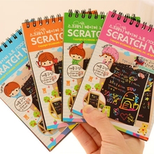 Scratch Scraping Book Art Magic Painting Paper Drawing Stick Kid Education Toy 2024 - buy cheap