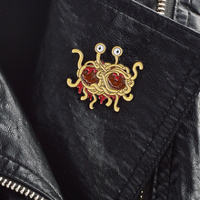 FSM flying spaghetti monster Anime Decal Brooches Backpack pins Badges Hard enamel lapel pin Hat Bag Jeans Pins 2024 - buy cheap
