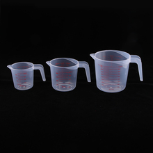 3pcs 250/500/1000ml Transparent Plastic Measuring Cup Jugs Kitchen Baking Container with Scale for Flour Sugar Water Measure 2024 - buy cheap