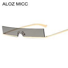 ALOZ MICC 2019 New Women Square Sunglasses Fashion Metal Half Frame Goggle Sun Glasses Women Sexy Shades Eyewear UV400 Q154 2024 - buy cheap