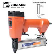 ZONESUN W625 Mosquito Pneumatic Nail Gun Air Stapler Stapling Machine For Furniture Woodworking Carpentry Decoration Carpenter 2024 - buy cheap