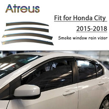 Atreus 1set ABS For 2018 2017 2016 2015 2014-2009 Honda City Accessories Car Vent Sun Deflectors Guard Smoke Window Rain Visor 2024 - buy cheap