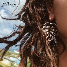 Jisensp Bohemian Summer Beach Palm Leaf Studs Earrings Fashion Jewelry for Women Statement Tropical Plant Earring Gift bijoux 2024 - buy cheap
