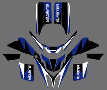 0028 Motorcycle Decals And Stickers Team Graphic Sticker For Yamaha BLASTER YFS200 YFS 200 1988-2005 2006 Black Blue Front Rear 2024 - buy cheap