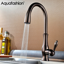 Luxury Kitchen Faucet Bronze Brass Kitchen Sink Mixer Keukenkraan Deck Mounted Single Handle Kitchen Tap 2024 - buy cheap
