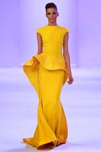 Newest Design Yellow Evening Gowns Red Carpet Celebrity Dresses Vestido De Festa Longo 2024 - buy cheap