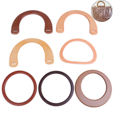 7 styles 1PC Wooden Resin Handle Replacement DIY Handbag Purse Frame Bag Accessories Tool Hot Sale 2024 - buy cheap