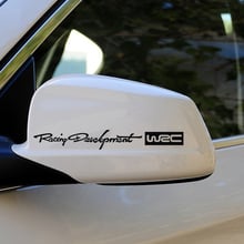 2pcs WRC Car rearview mirror sticker for BMW AMG VW Audi Ford Chevrolet Buick Ma Zida Jaguar Kia Mitsubishi Subaru 2024 - buy cheap