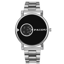 Известный бренд Paidu, современные часы, 2020, новые модные креативные крутые кварцевые часы, серебряные мужские часы из нержавеющей стали, reloj hombre 2022 - купить недорого