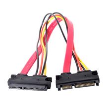 Удлинительный кабель SATA III 3,0 7 + 15 22 Pin SATA, кабель для передачи данных, 30 см, красный цвет 2024 - купить недорого