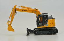 Ros kobelco ED160BR-5 ultra pequeno redondo escavadeira amarelo 1:50 metal engenharia veículo 2024 - compre barato