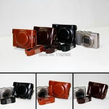Кожаный чехол для камеры Sony DSC-HX50V HX50 HX60, Жесткая Сумка через плечо с ремешком 2024 - купить недорого