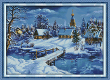 World of Ice and Snow Needlework Cross Stitch,Sets For Embroidery kits,Precise Printed Patterns Cross-Stitching,DIY Handmade 2024 - buy cheap