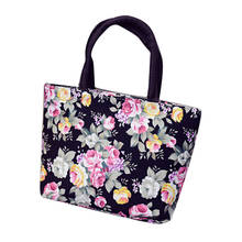 2018 Hot Sale Shoulder Bag Fashion Women Girls Floral Printing Canvas Shopping Handbag Shoulder Tote Shopper Bag bolsos mujer TC 2024 - buy cheap