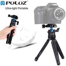 PULUZ Pocket Mini Photography Tripod Desktop CameraTripod W/h 360"Ball Head Holder Mount Macro Monopod for Canon Nikon Sony DSLR 2024 - buy cheap