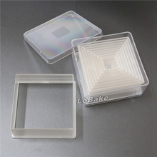 (9pcs/set) Flat Edge Square shape Transparent Polycarbonate Plastic Fondant Cookie Cutting Mold for Kitchen pasteleria Baking 2024 - buy cheap