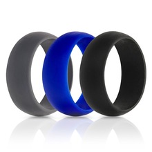 3 шт./лот FDA Гибкие резиновые силиконовые кольца для женщин и мужчин, гипоаллергенные обручальные кольца RN38 2024 - купить недорого