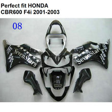 Motorcycle fairing kit for Honda CBR 600 F4i 2001 2002 2003 white star black fairings CBR600 F4i 01 02 03 CZ28 2024 - buy cheap
