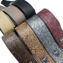 High quality Guitar Parts Widen Electric Guitar Strap Crocodile Snake Skin Embossed PU leather Acoustic Guitar Belt Bass Strap 2024 - buy cheap
