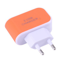 3 Ports Charger 3 USB Port Wall Home Travel AC Charger Adapter EU Plug Mobile Phone Charger 3.1A 2024 - buy cheap