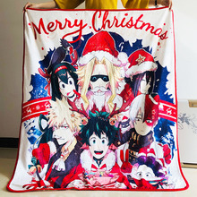 IVYYE 1PCS Christmas My Hero Academia Anime Blanket Plush Velvet Warm Decoration Soft Bed Home Throw Sofa Blankets Gifts NEW 2024 - buy cheap