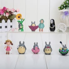 9pcs/lot Spirited away Hayao Miyazaki Anime My Neighbor Totoro Ponyo figure PVC Model Toys 2024 - buy cheap